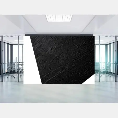 Papier peint motif texturé noir minimaliste – Wallnifity®