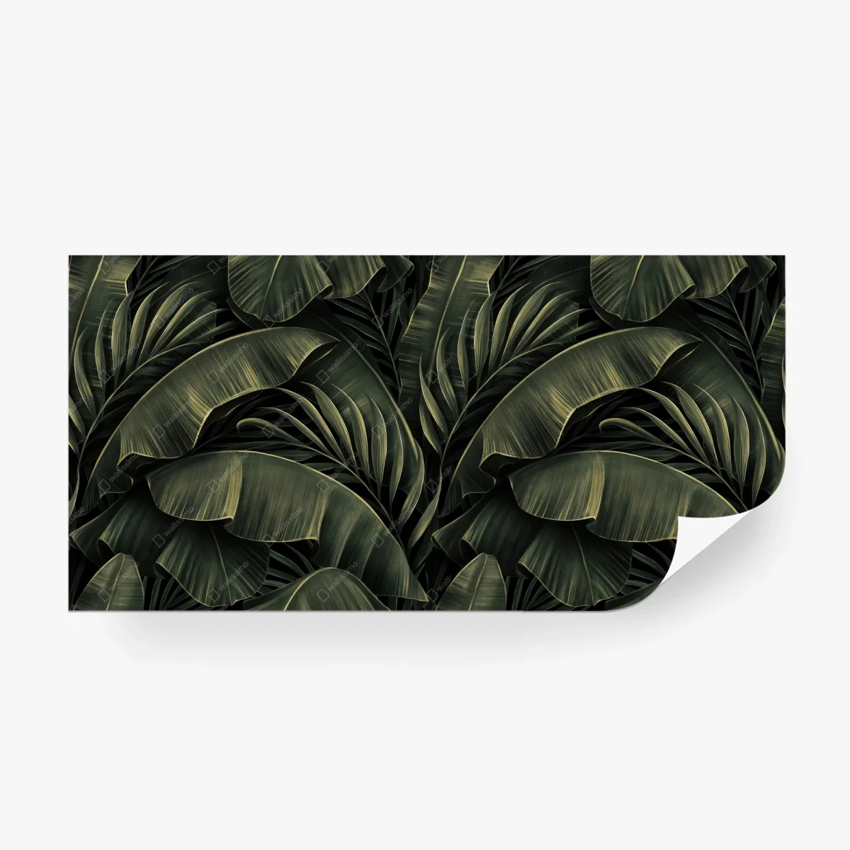 Papier peint feuillage tropical luxuriant vert profond – Wallnifity® Papier peint feuillage tropical luxuriant vert profond – Wallnifity®