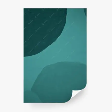 Papier peint composition abstraite verte minimaliste – Wallnifity®