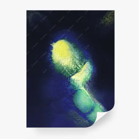 Papier peint abstraction lumineuse organique – Wallnifity®