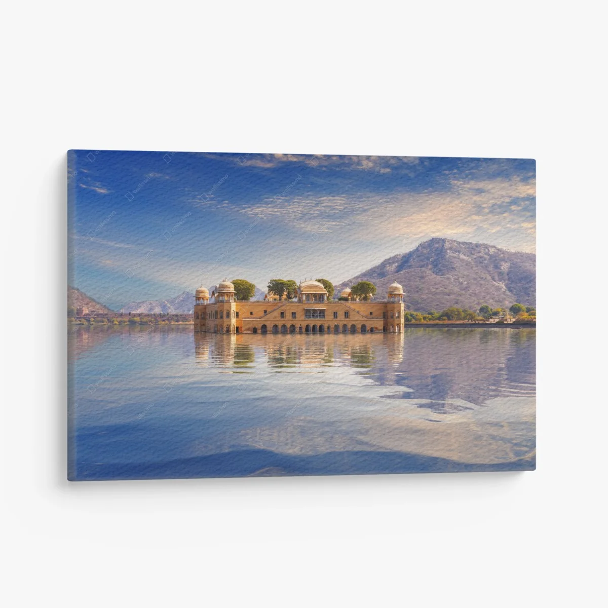 Tableau sur toile vue sereine sur Jal Mahal à Jaipur – Wallnifity® Tableau sur toile vue sereine sur Jal Mahal à Jaipur – Wallnifity®