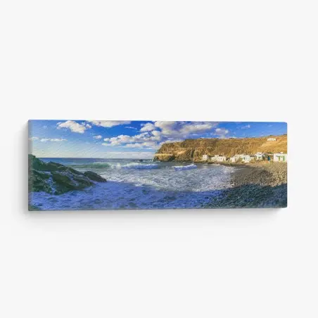 Tableau sur toile Puertito de los Molinos, baie de galets à Fuerteventura – Wallnifity®