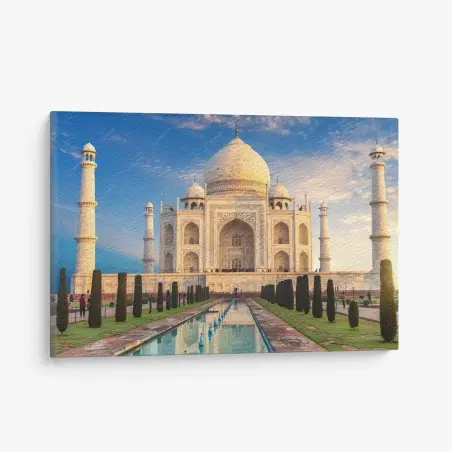 Tableau sur toile splendeur matinale du Taj Mahal – Wallnifity®