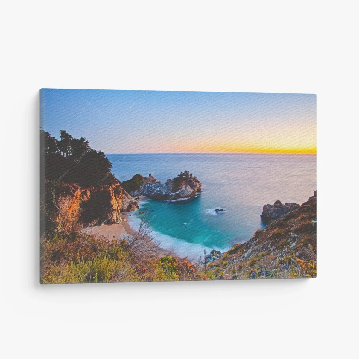 Tableau sur toile paysage côtier au coucher de soleil – Wallnifity® Tableau sur toile paysage côtier au coucher de soleil – Wallnifity®