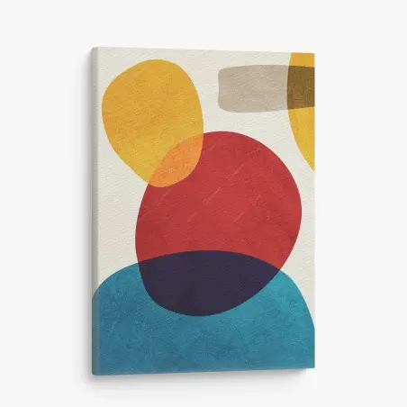 Tableau sur toile abstraction organique aux couleurs vibrantes – Wallnifity®