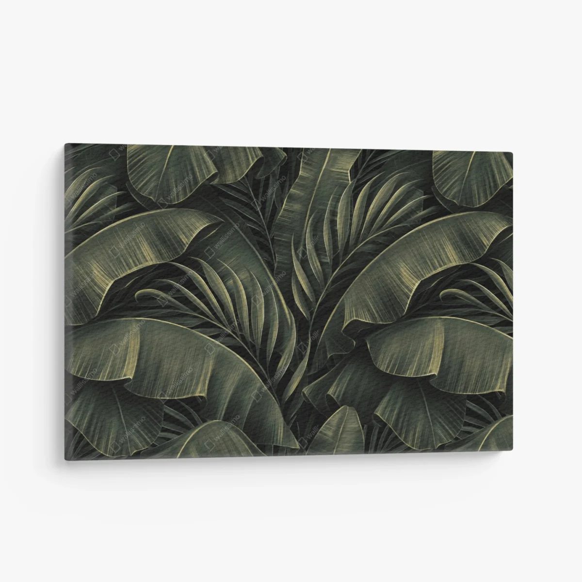 Tableau sur toile feuillage tropical luxuriant vert profond – Wallnifity® Tableau sur toile feuillage tropical luxuriant vert profond – Wallnifity®