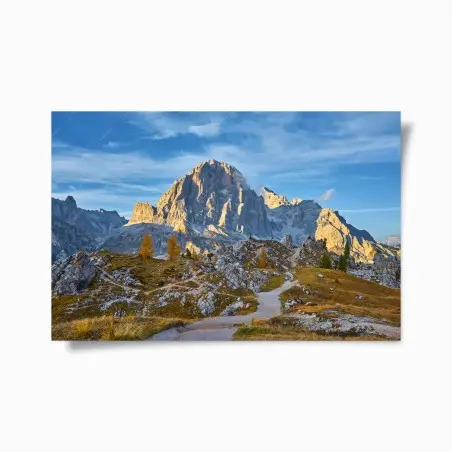 Poster panorama alpin au lever du soleil – Wallnifity®