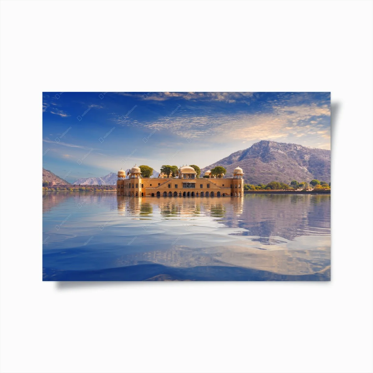 Poster vue sereine sur Jal Mahal à Jaipur – Wallnifity® Poster vue sereine sur Jal Mahal à Jaipur – Wallnifity®