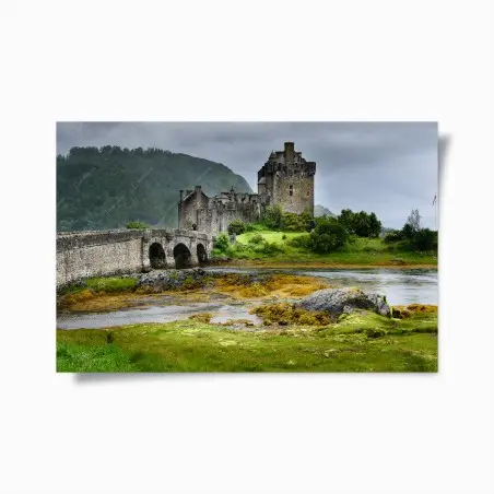 Poster château médiéval au bord de l'eau – Wallnifity®