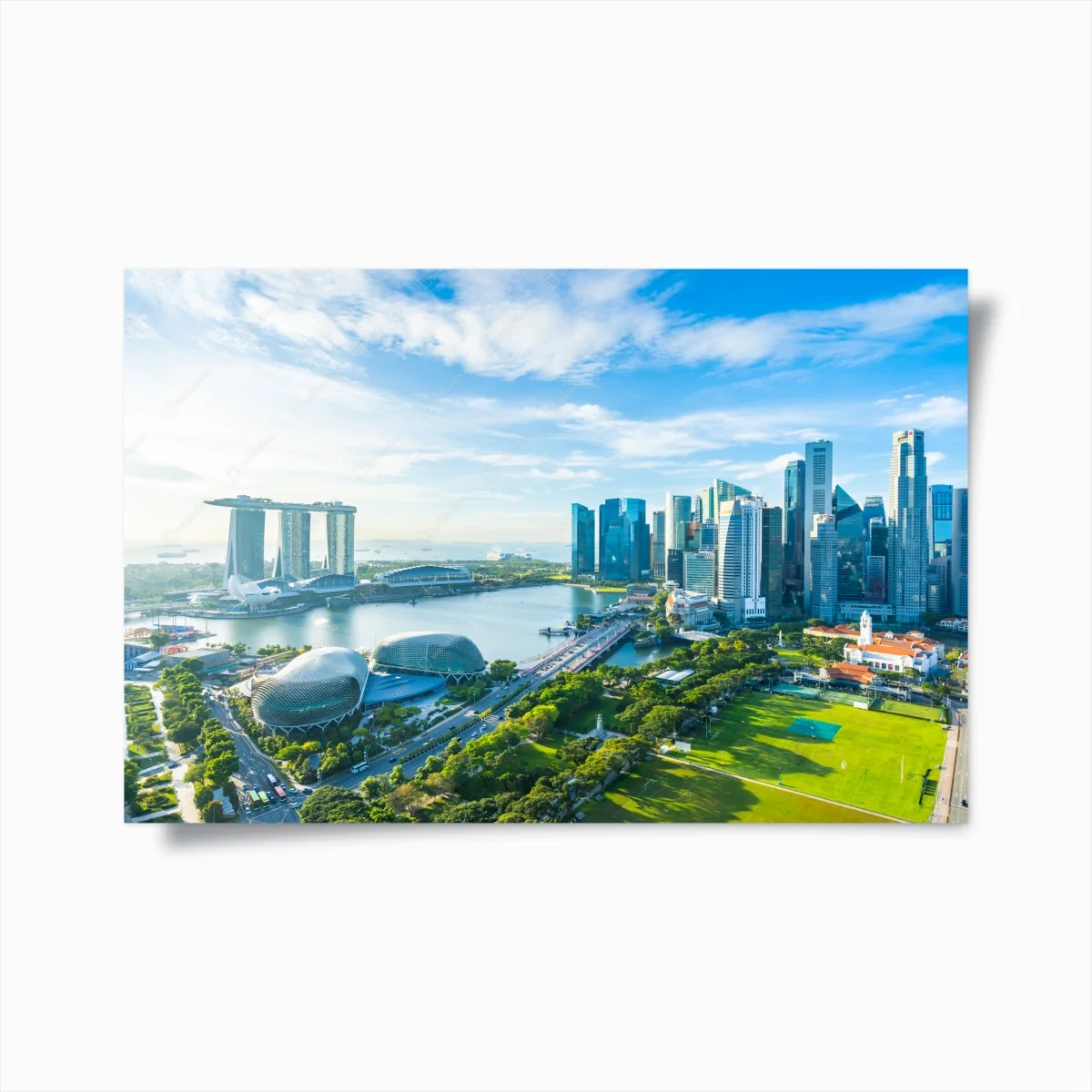 Poster vue panoramique de Singapour et de la baie – Wallnifity® Poster vue panoramique de Singapour et de la baie – Wallnifity®