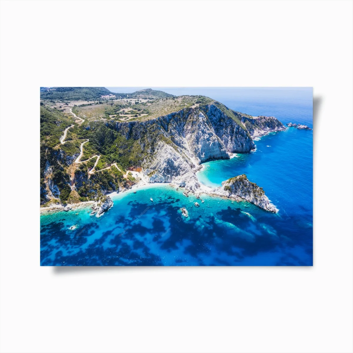 Poster falaise et crique aux eaux turquoise – Wallnifity® Poster falaise et crique aux eaux turquoise – Wallnifity®
