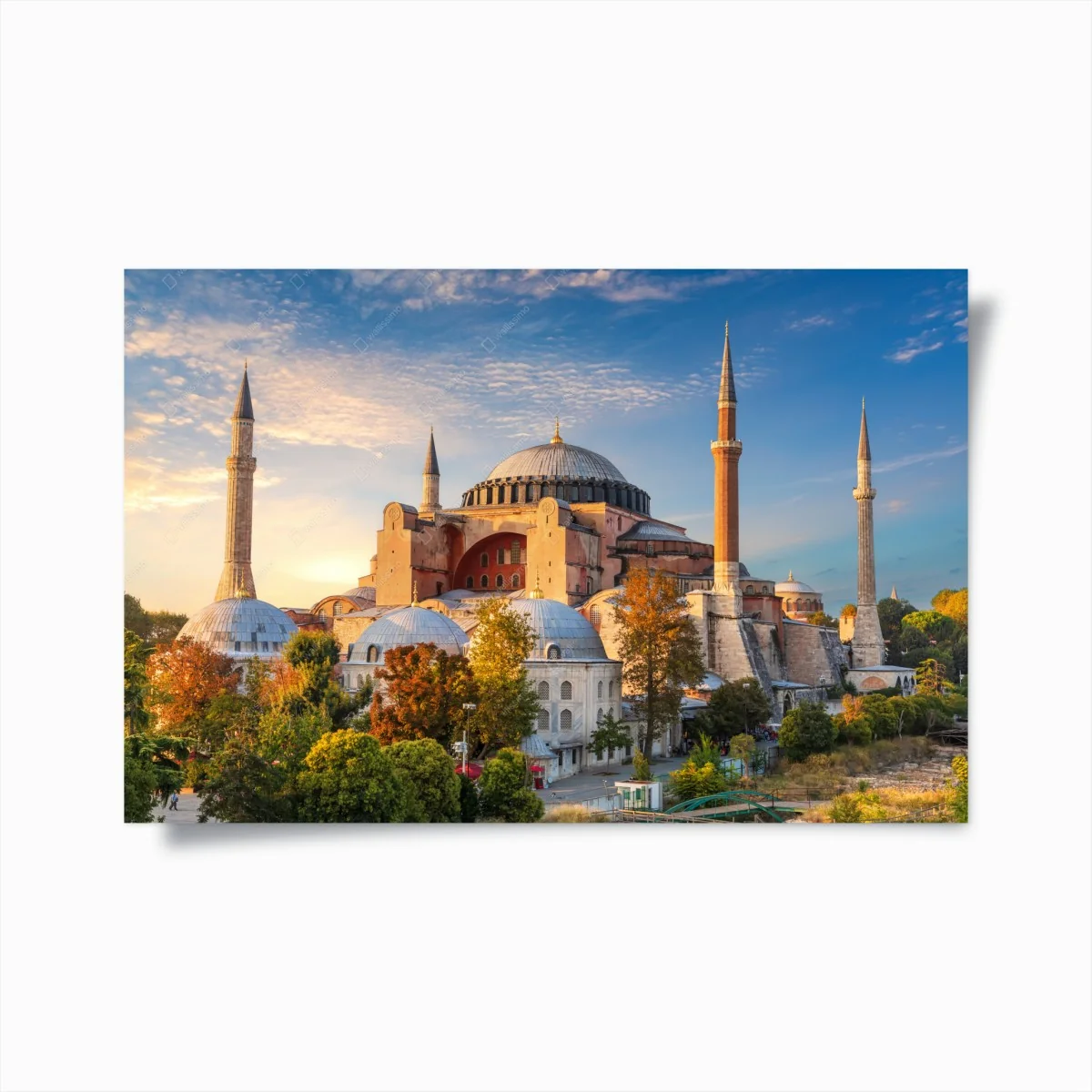Poster lever de soleil sur Sainte-Sophie à Istanbul – Wallnifity® Poster lever de soleil sur Sainte-Sophie à Istanbul – Wallnifity®
