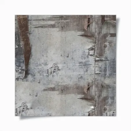 Poster abstraction murale en peinture écaillée – Wallnifity®