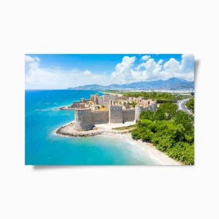Poster forteresse côtière au bord de la mer – Wallnifity®