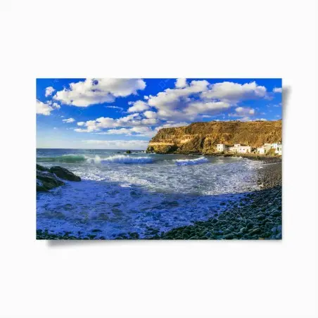 Poster Puertito de los Molinos, baie de galets à Fuerteventura – Wallnifity®