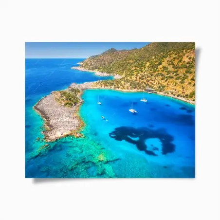 Poster escapade turquoise en Méditerranée – Wallnifity®