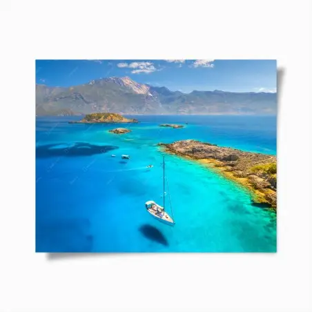 Poster évasion en mer turquoise – Wallnifity®