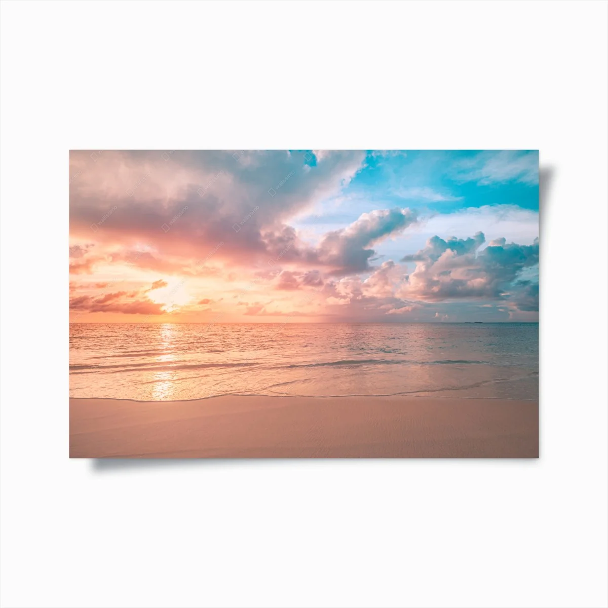 Poster ciel pastel au coucher de soleil sur la plage – Wallnifity® Poster ciel pastel au coucher de soleil sur la plage – Wallnifity®