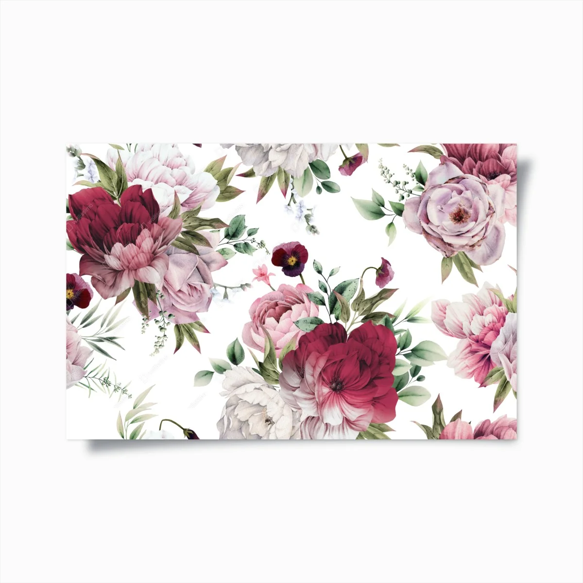 Poster motif floral de pivoines aquarelle élégant – Wallnifity® Poster motif floral de pivoines aquarelle élégant – Wallnifity®