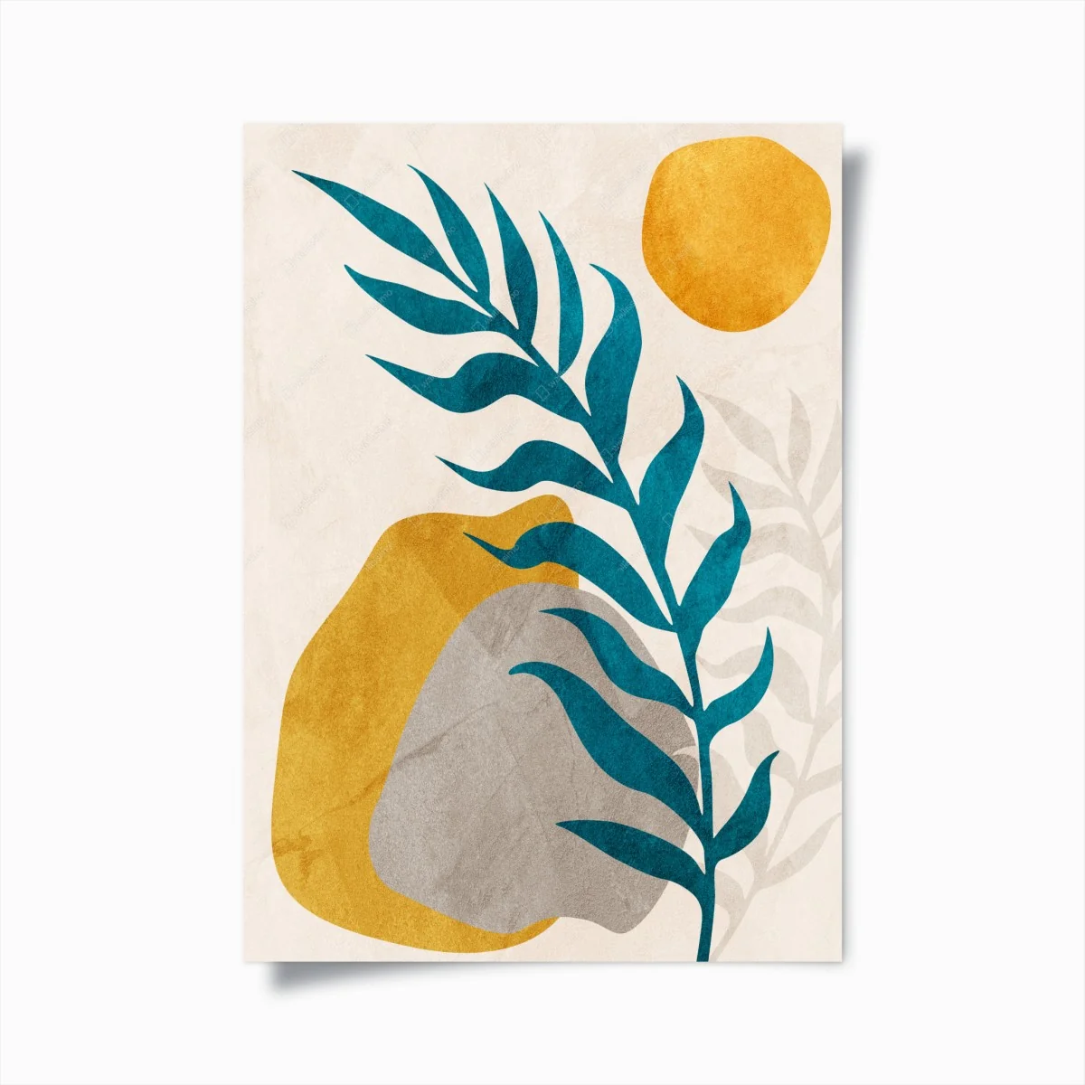 Poster composition botanique minimaliste aux formes organiques – Wallnifity® Poster composition botanique minimaliste aux formes organiques – Wallnifity®