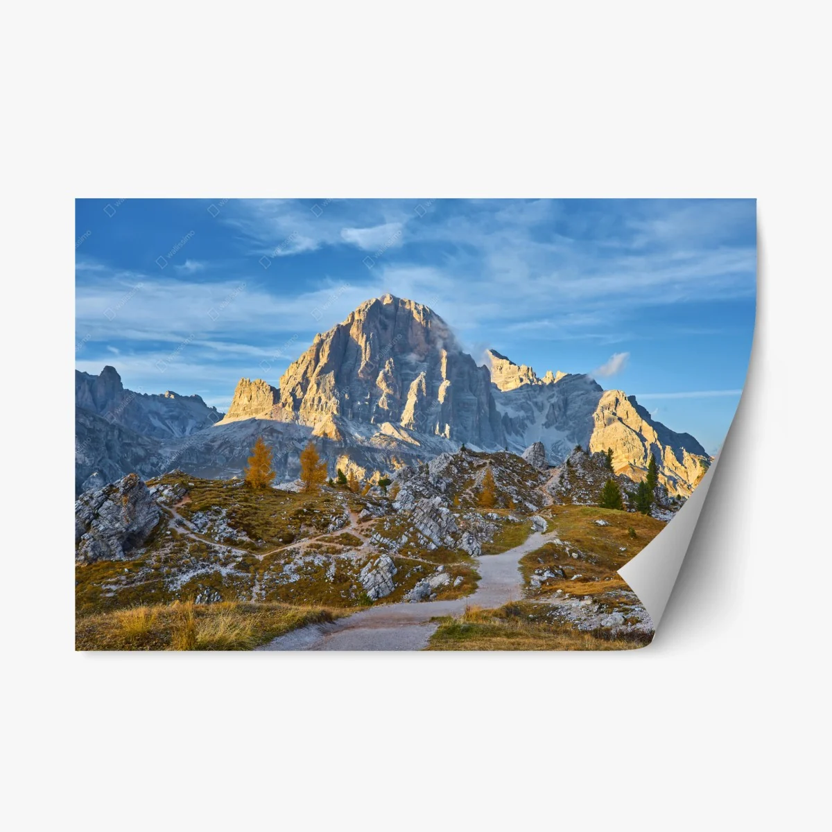 Sticker repositionnable panorama alpin au lever du soleil – Wallnifity® Sticker repositionnable panorama alpin au lever du soleil – Wallnifity®