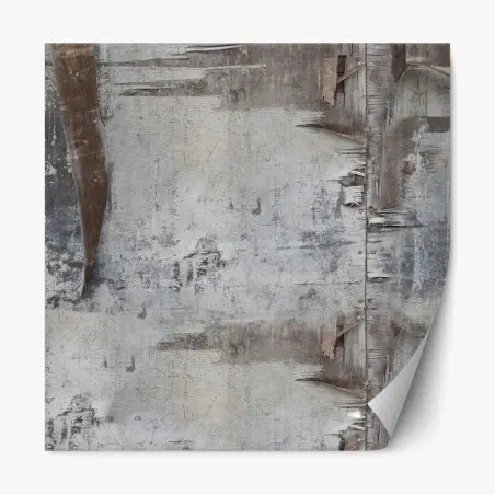 Sticker repositionnable abstraction murale en peinture écaillée – Wallnifity®