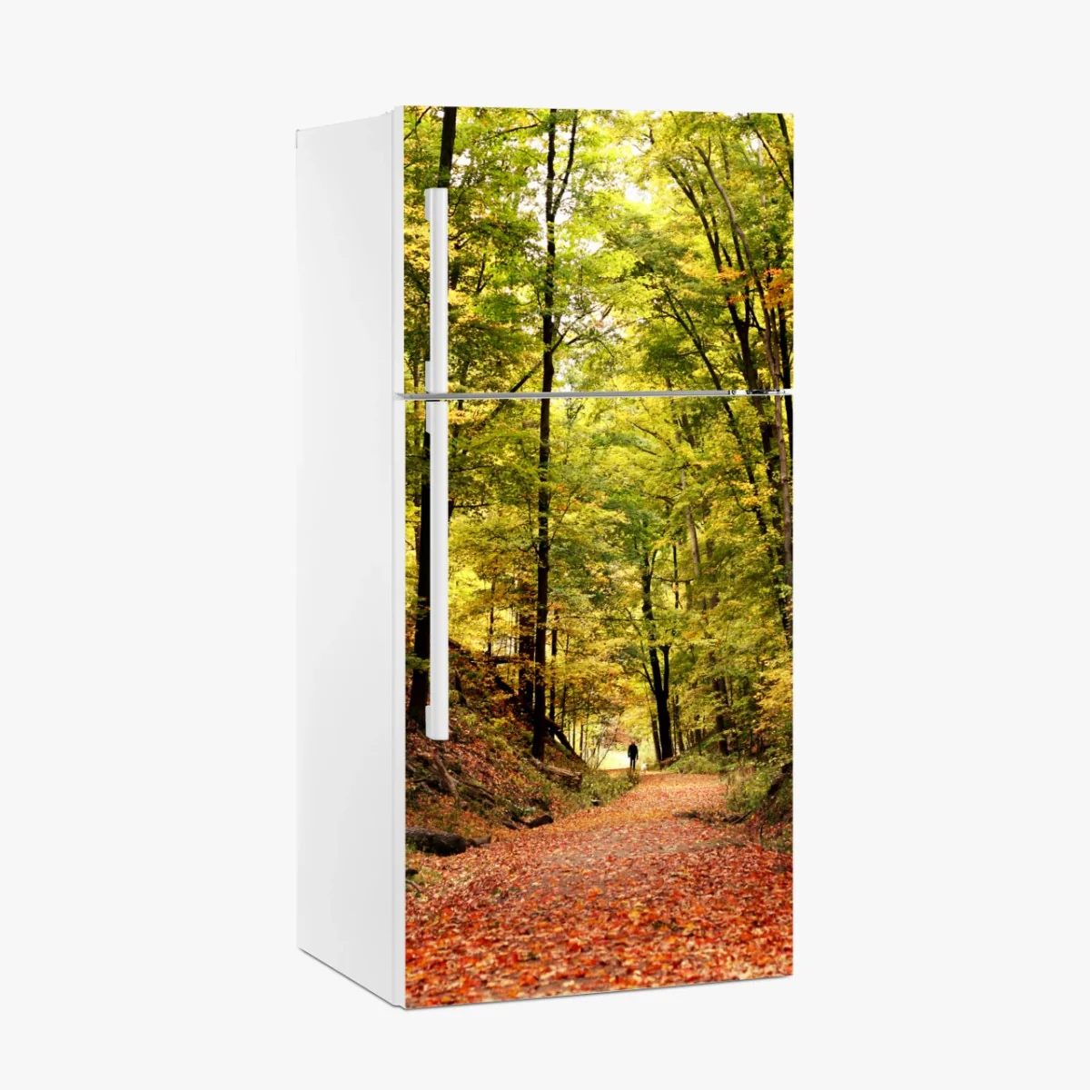 Sticker pour réfrigérateur balade au cœur de la forêt automnale – Wallnifity® Sticker pour réfrigérateur balade au cœur de la forêt automnale – Wallnifity®