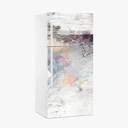 Sticker pour réfrigérateur horizon abstrait aux tons pastels – Wallnifity®