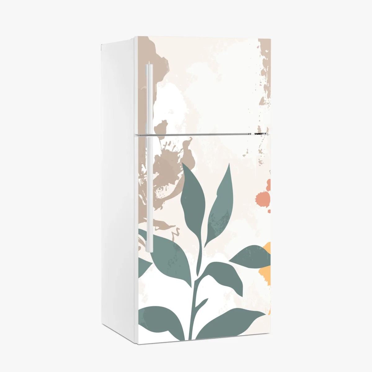 Sticker pour réfrigérateur feuillage minimaliste aux tons doux – Wallnifity® Sticker pour réfrigérateur feuillage minimaliste aux tons doux – Wallnifity®