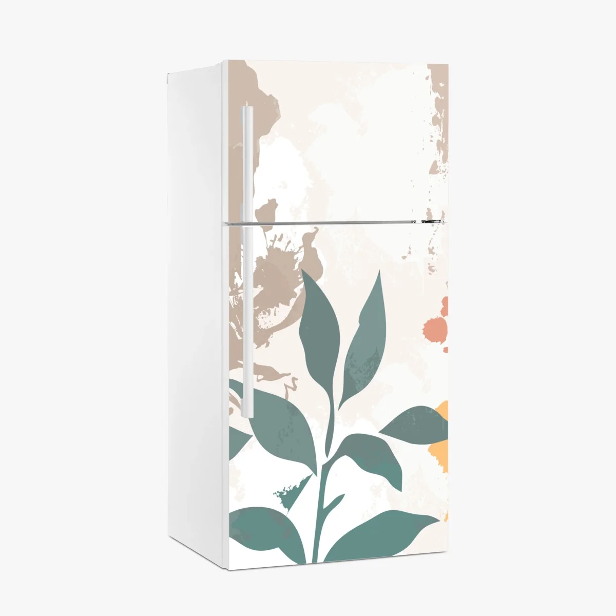 Sticker pour réfrigérateur motif botanique abstrait aux tons pastel – Wallnifity® Sticker pour réfrigérateur motif botanique abstrait aux tons pastel – Wallnifity®