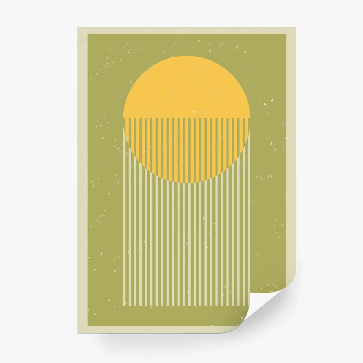 Papier peint soleil minimaliste aux rayures verticales – Wallnifity® Papier peint soleil minimaliste aux rayures verticales – Wallnifity®