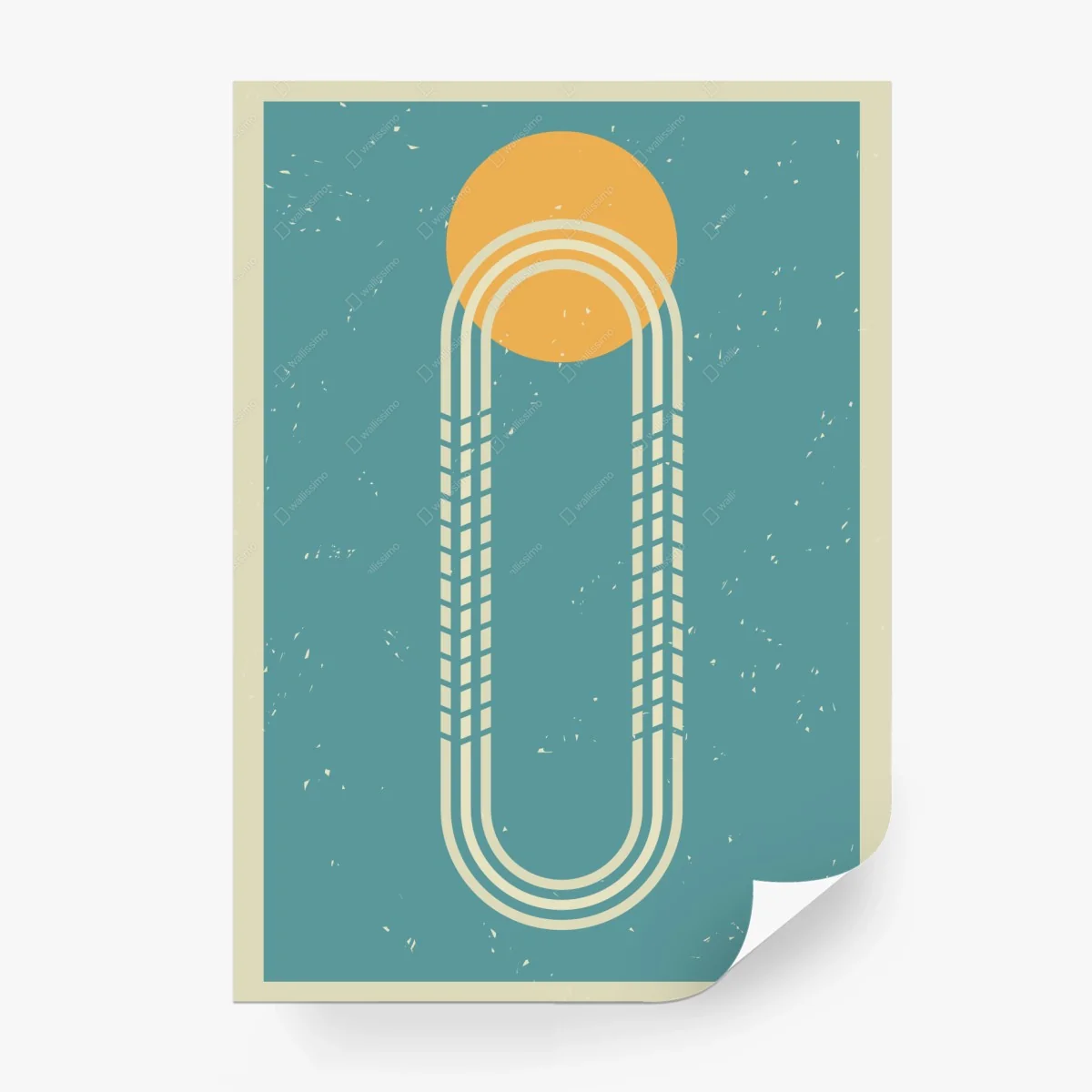 Papier peint arc solaire rétro minimaliste – Wallnifity®