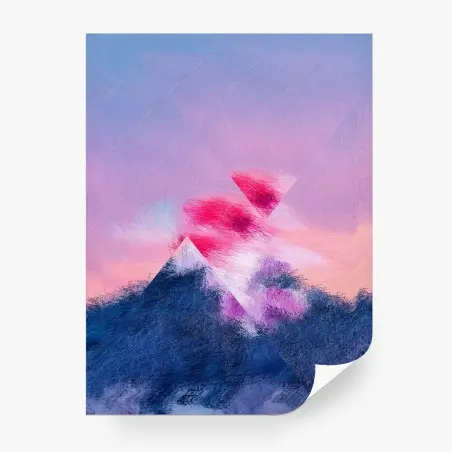 Papier peint rêve géométrique au coucher de soleil – Wallnifity®