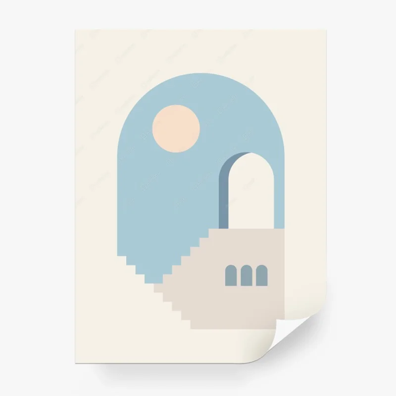 Papier peint élégance géométrique en pastel – Wallnifity® Papier peint élégance géométrique en pastel – Wallnifity®
