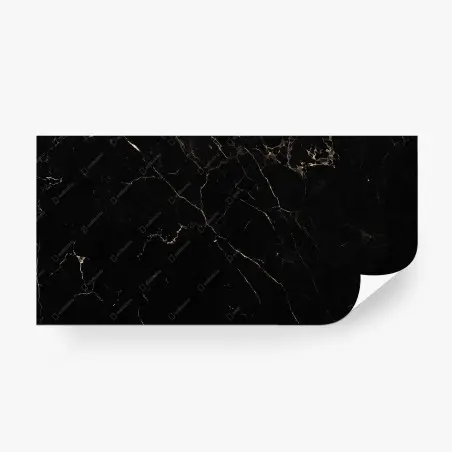 Papier peint marbre noir aux veines dorées – Wallnifity®
