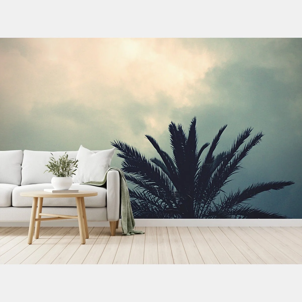 Papier peint palmiers sous ciel orageux – Wallnifity® Papier peint palmiers sous ciel orageux – Wallnifity®