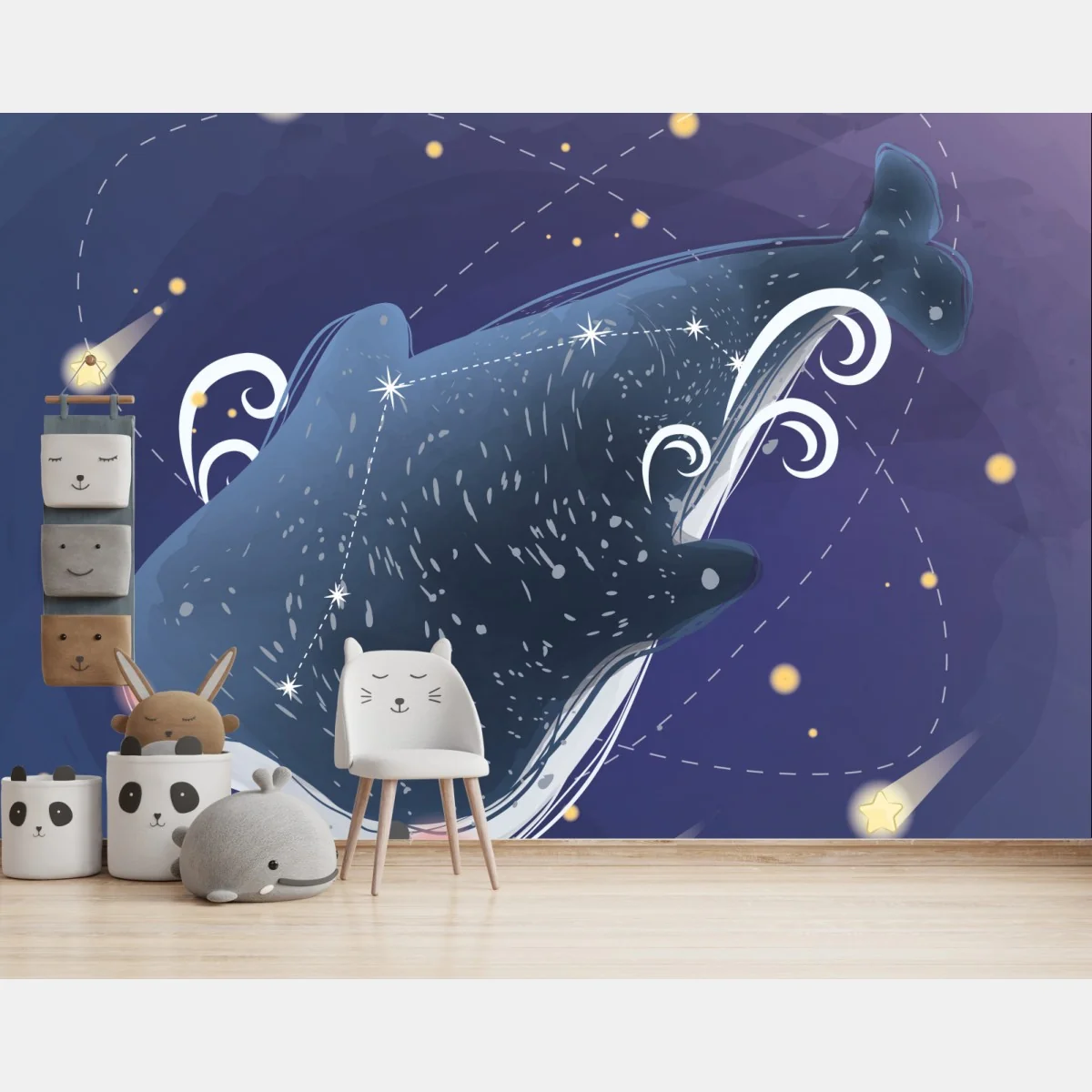 Papier peint baleine céleste onirique – Wallnifity® Papier peint baleine céleste onirique – Wallnifity®
