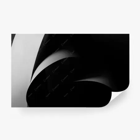 Papier peint courbes architecturales en noir et blanc – Wallnifity®