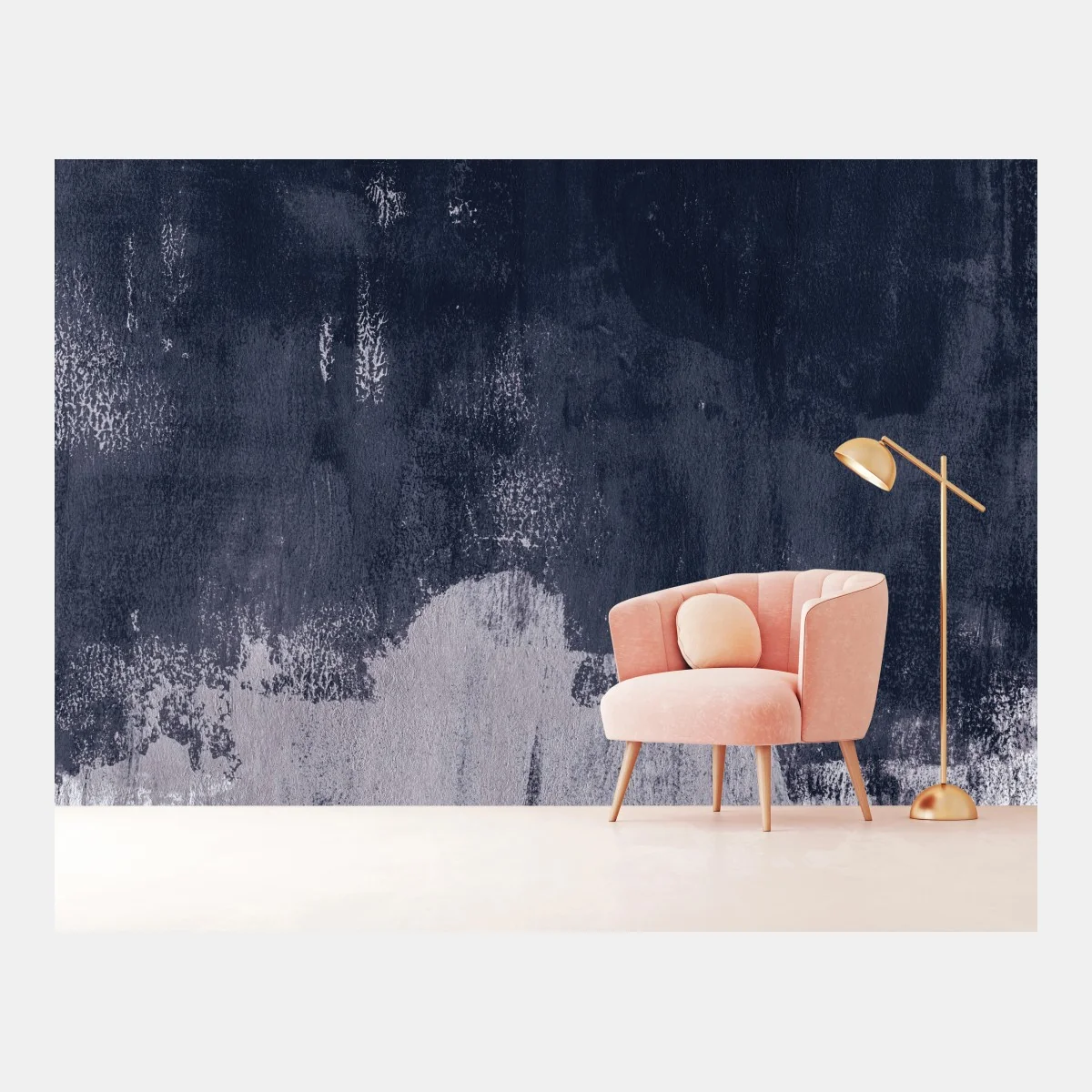 Papier peint abstraction texturée bleu marine et gris – Wallnifity® Papier peint abstraction texturée bleu marine et gris – Wallnifity®