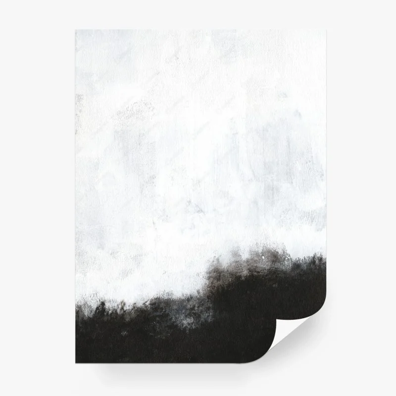 Papier peint horizon monochrome encre – Wallnifity® Papier peint horizon monochrome encre – Wallnifity®