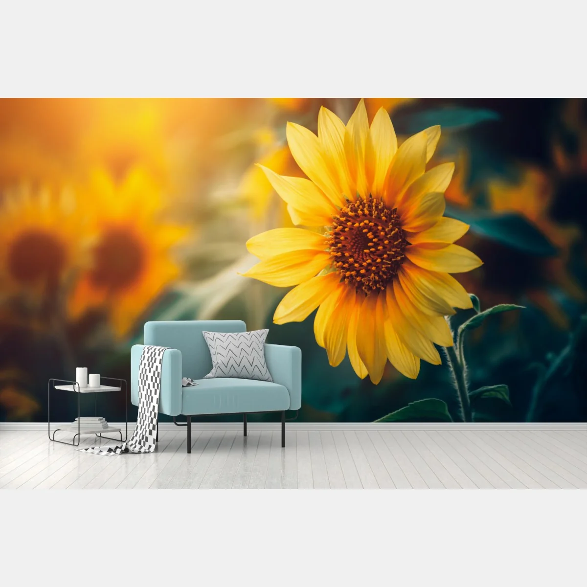 Papier peint tournesol au lever du soleil – Wallnifity® Papier peint tournesol au lever du soleil – Wallnifity®