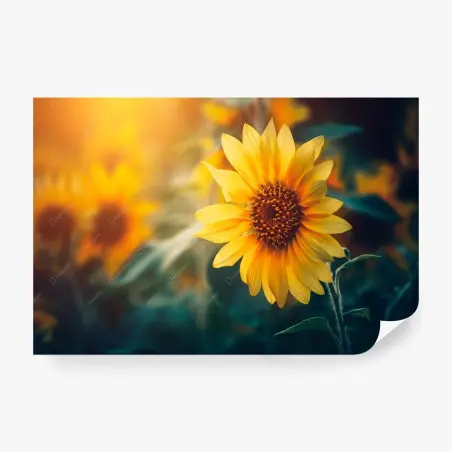 Papier peint tournesol au lever du soleil – Wallnifity®