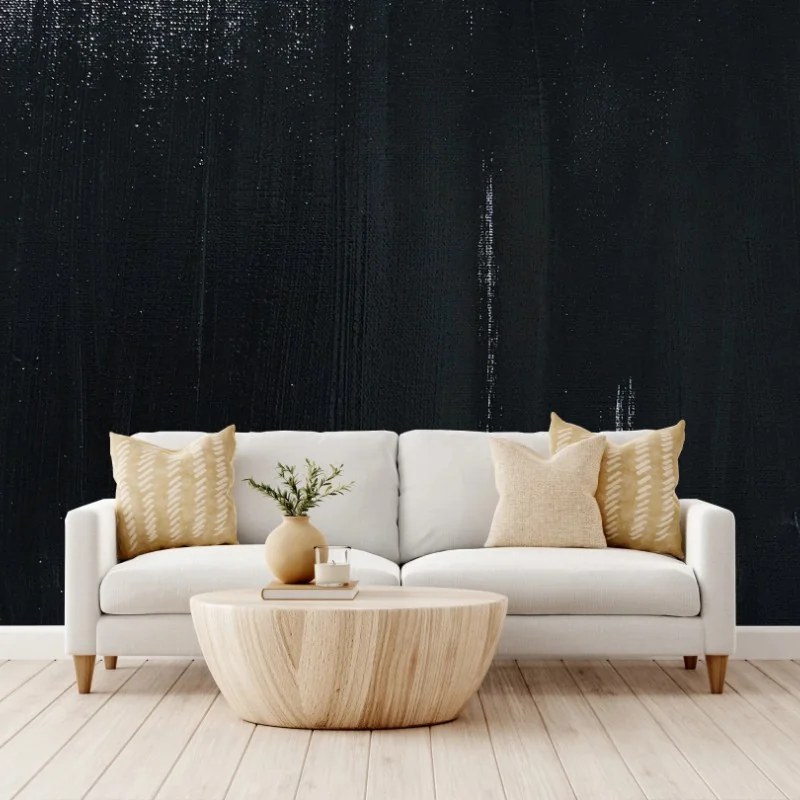 Papier peint abstraction monochrome - larges coups de pinceau noirs – Wallnifity® Papier peint abstraction monochrome - larges coups de pinceau noirs – Wallnifity®