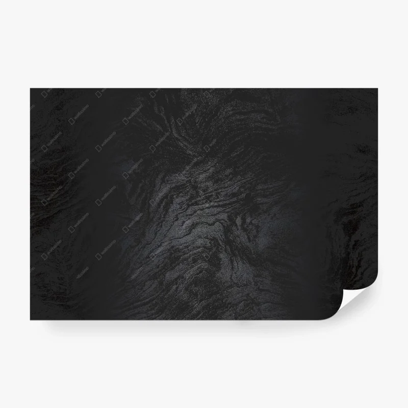 Papier peint marbre noir abstrait pour décoration murale – Wallnifity®