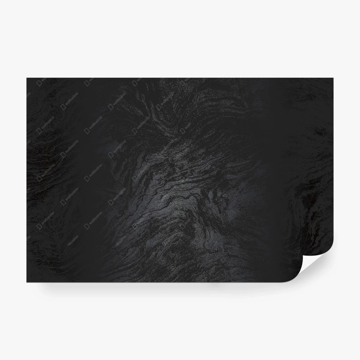 Papier peint marbre noir abstrait pour décoration murale – Wallnifity®