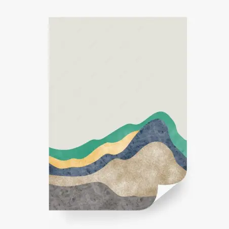 Papier peint horizons montagneux en aquarelle – Wallnifity®