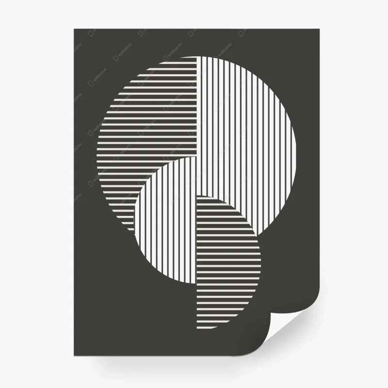 Papier peint abstraction géométrique rayée en noir et blanc – Wallnifity® Papier peint abstraction géométrique rayée en noir et blanc – Wallnifity®
