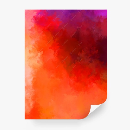 Papier peint nuances ardentes — composition abstraite en rouge et orange – Wallnifity®
