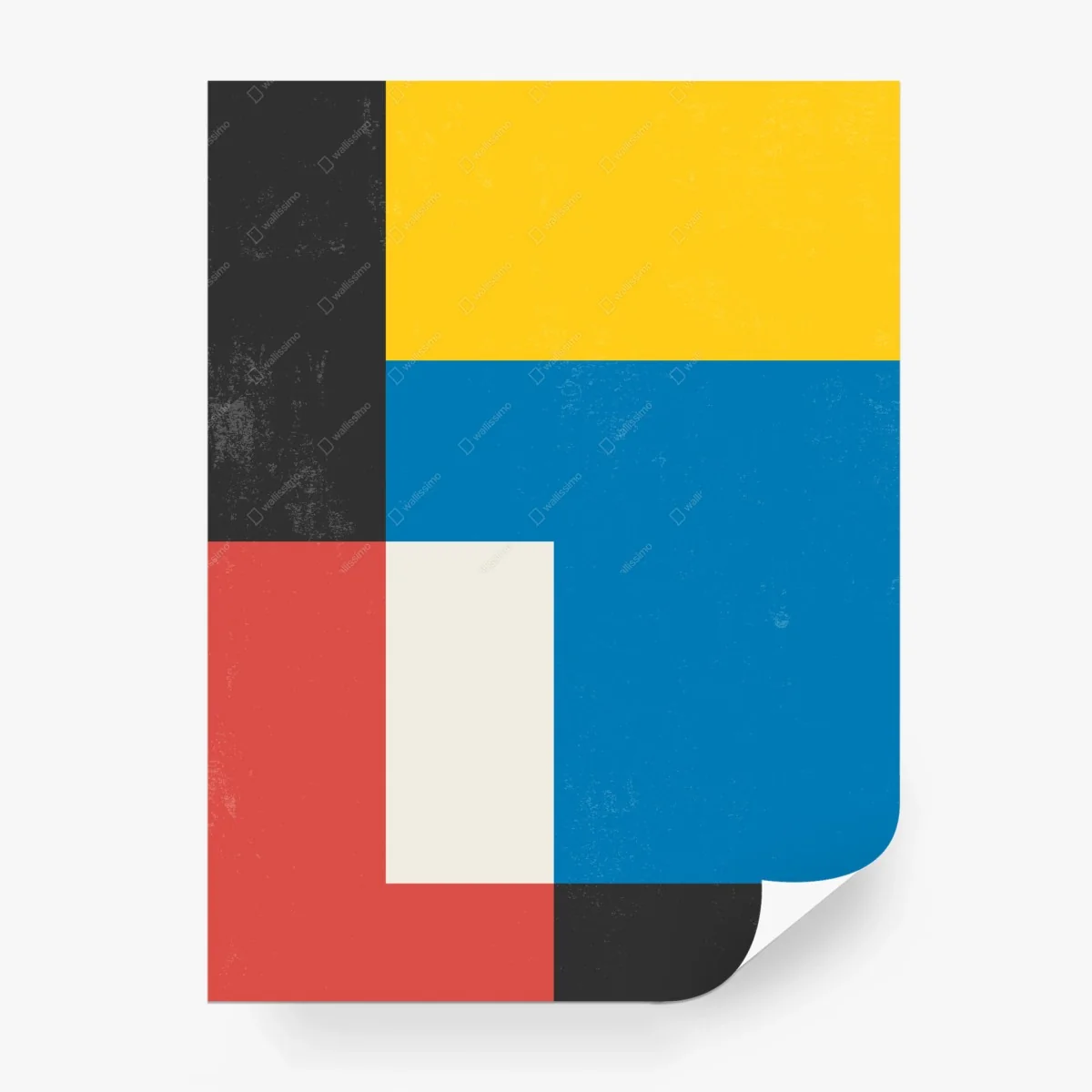 Papier peint composition géométrique minimaliste aux couleurs primaires – Wallnifity® Papier peint composition géométrique minimaliste aux couleurs primaires – Wallnifity®