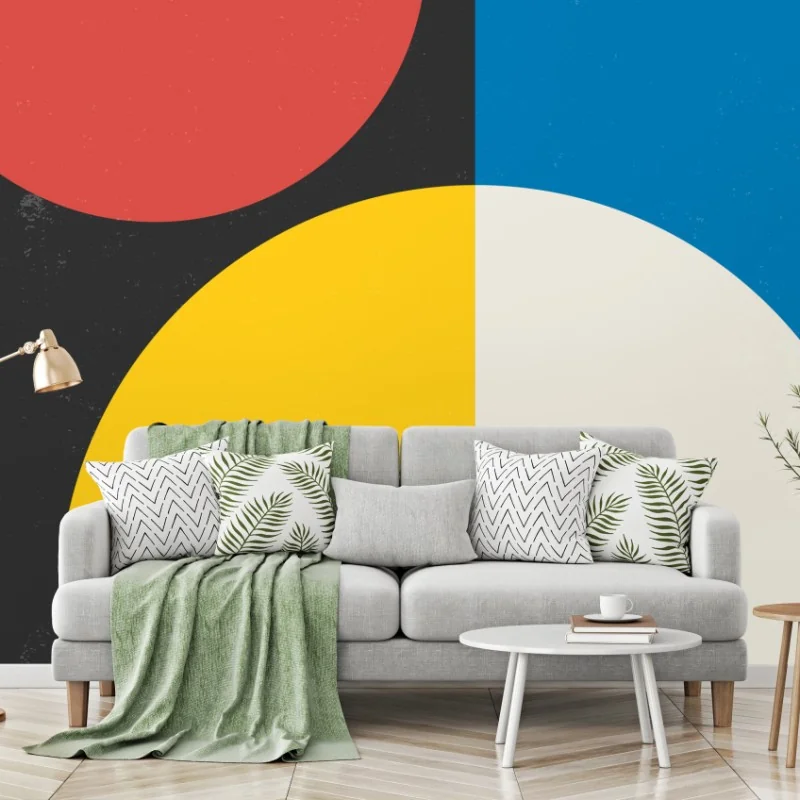 Papier peint composition géométrique minimaliste – Wallnifity® Papier peint composition géométrique minimaliste – Wallnifity®